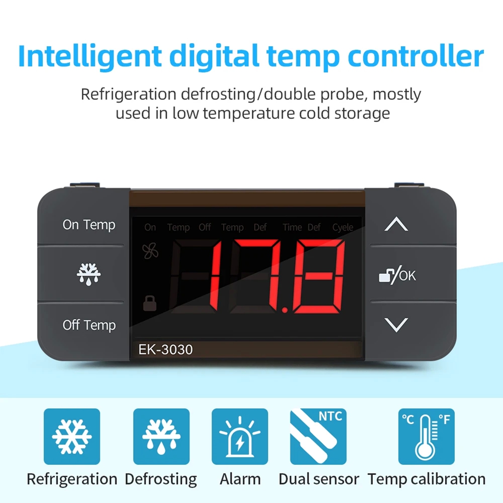 Digital Temperature Controller, 220V, Cooling and Heat Switch, Refrigerator, Kü8187