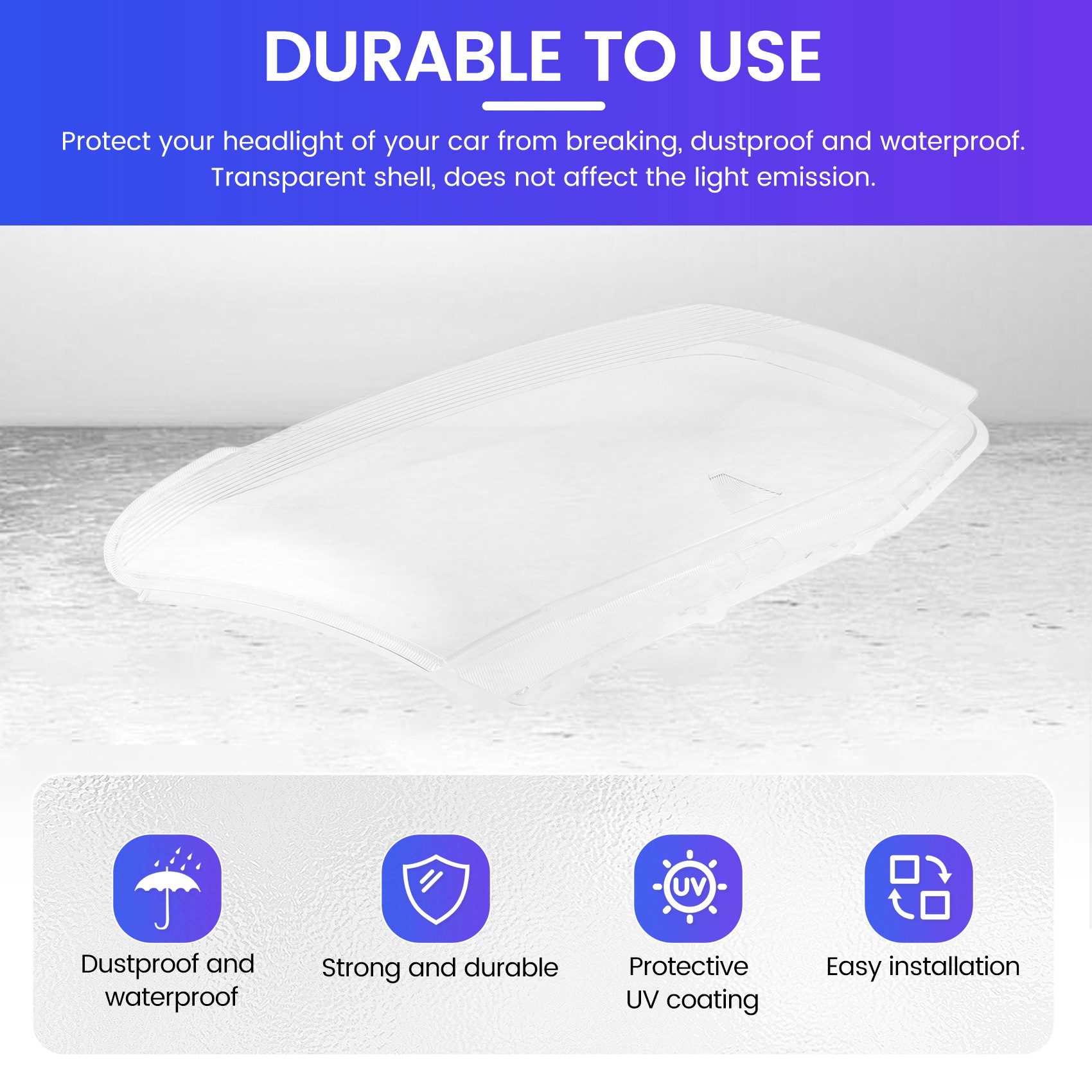 for D-Max Dmax 2012-2016 Car Headlight Lens Cover head light lamp7967