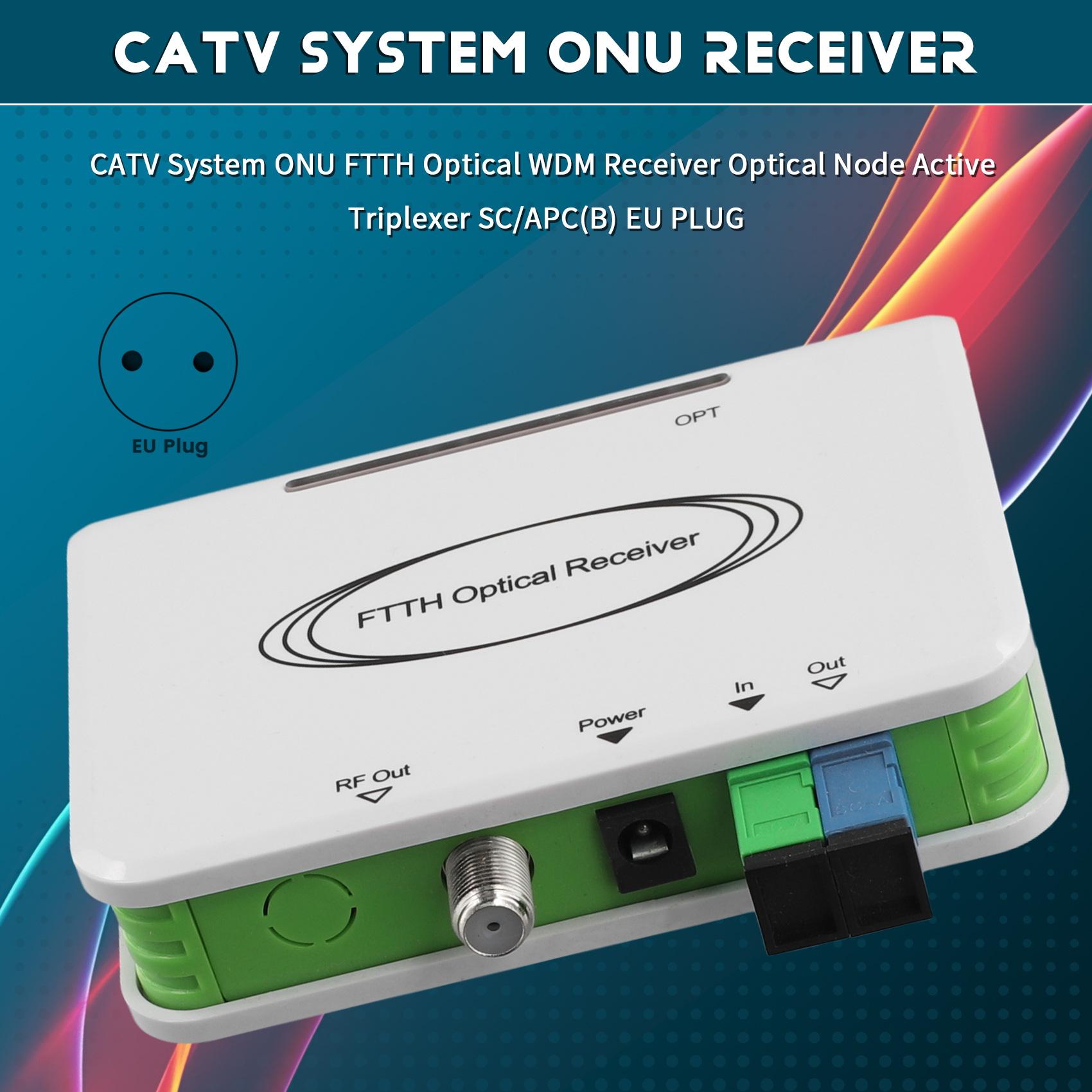 CATV System ONU FTTH Optical WDM Receiver Optical Node Active Tripl8751