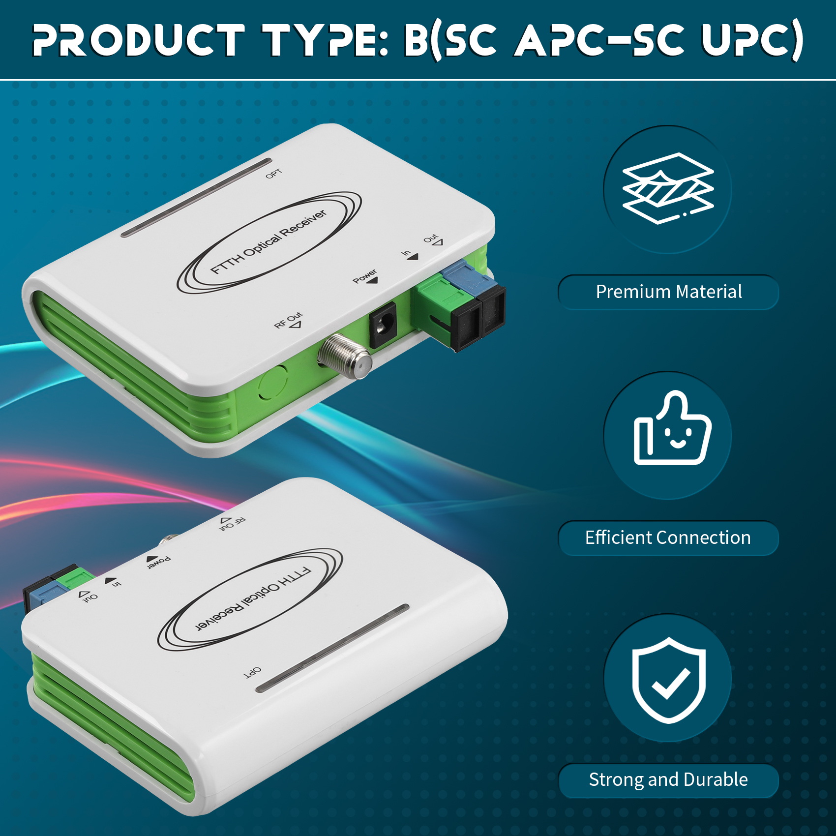 CATV System ONU FTTH Optical WDM Receiver Optical Node Active Tripl8751