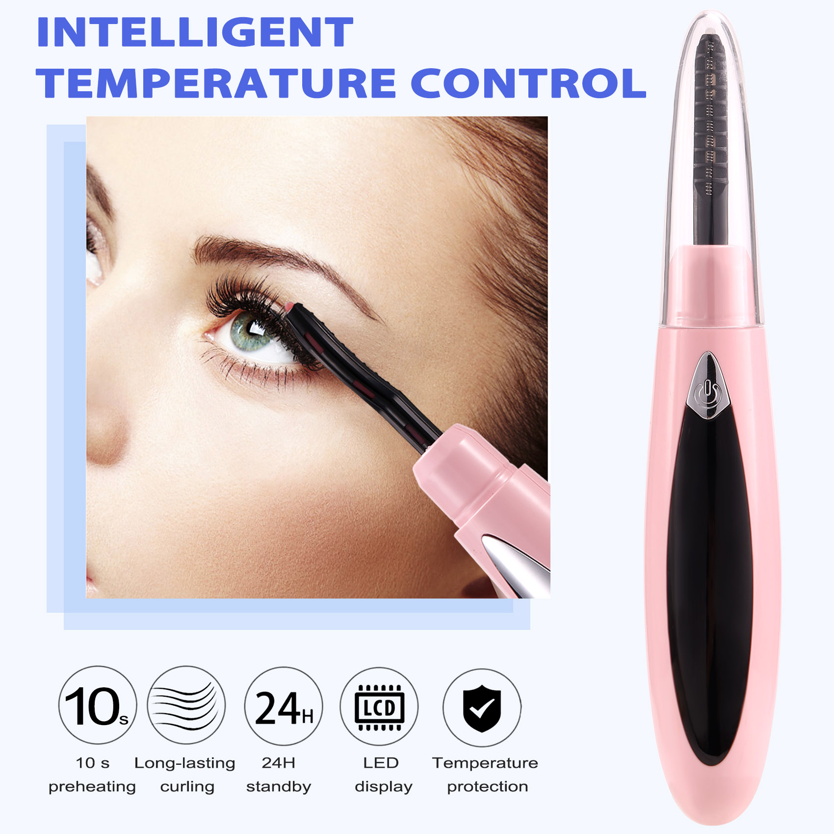 Elektrisch beheizte Wimpernzange USB Ladung Make-up Locken Kit Langanhaltend2305 - Bild 5 von 15