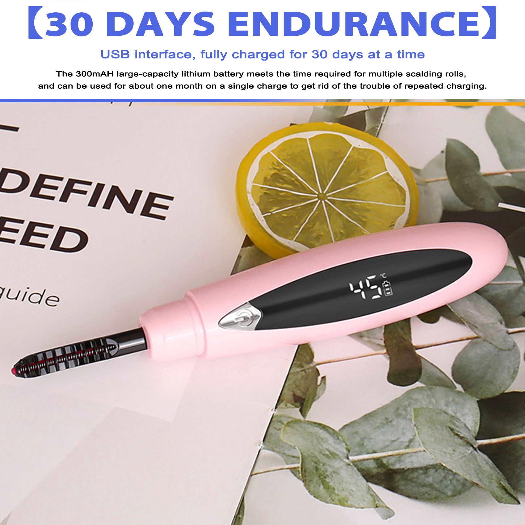 Elektrisch beheizte Wimpernzange USB Ladung Make-up Locken Kit Langanhaltend2305 - Bild 8 von 15