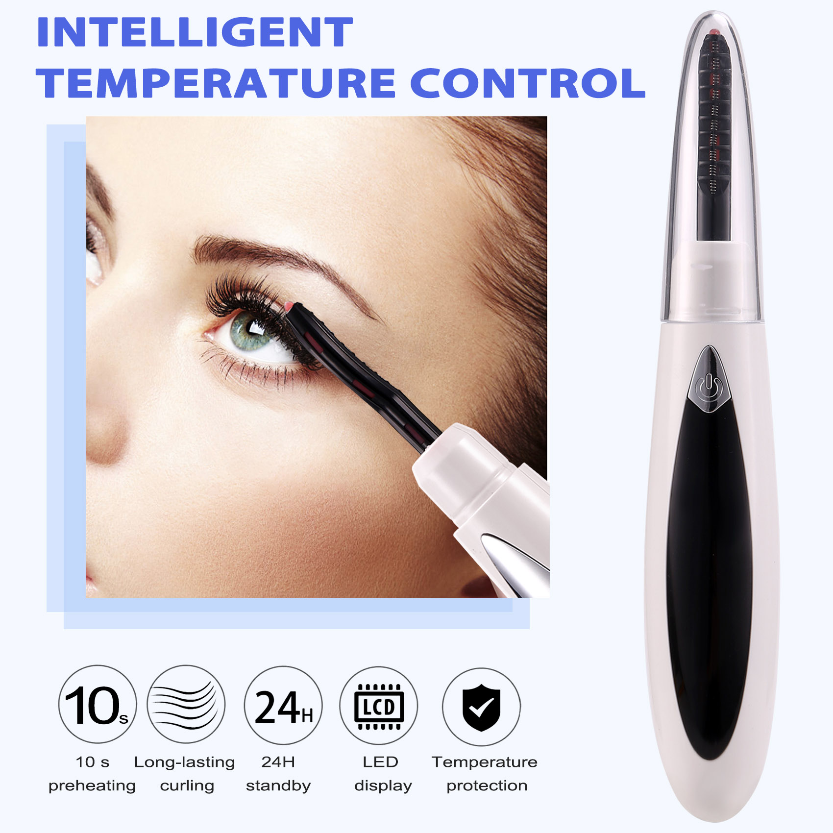 Elektrisch beheizte Wimpernzange USB Ladung Make-up Locken Kit Langanhaltend2305 - Bild 11 von 15