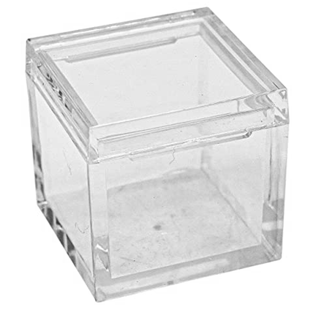 10Pcs Acrylic Box Trays for Elements Cubes Clear Case Periodic Table9547