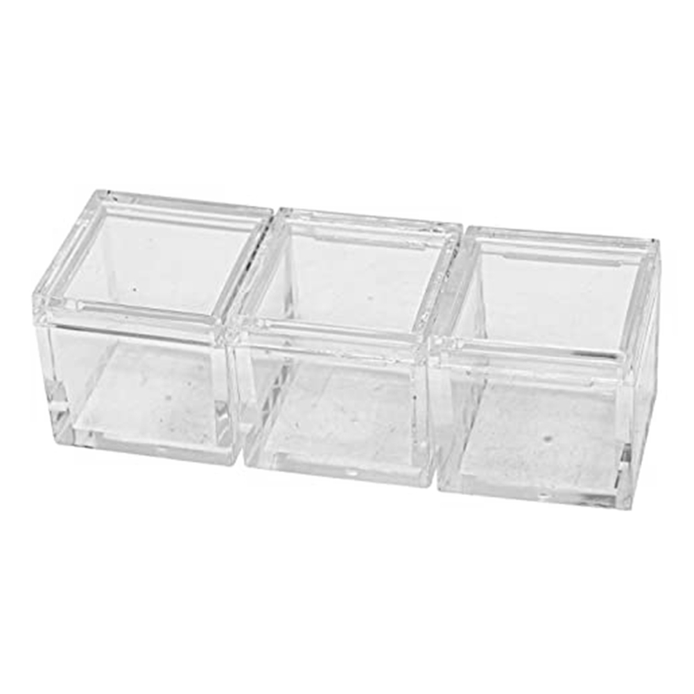 10Pcs Acrylic Box Trays for Elements Cubes Clear Case Periodic Table9547