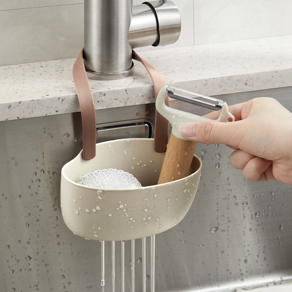 Kitchen Sink Sponges Soap Holder Bathroom Dish Drain Water Basket Storage1610 - Bild 10 von 15