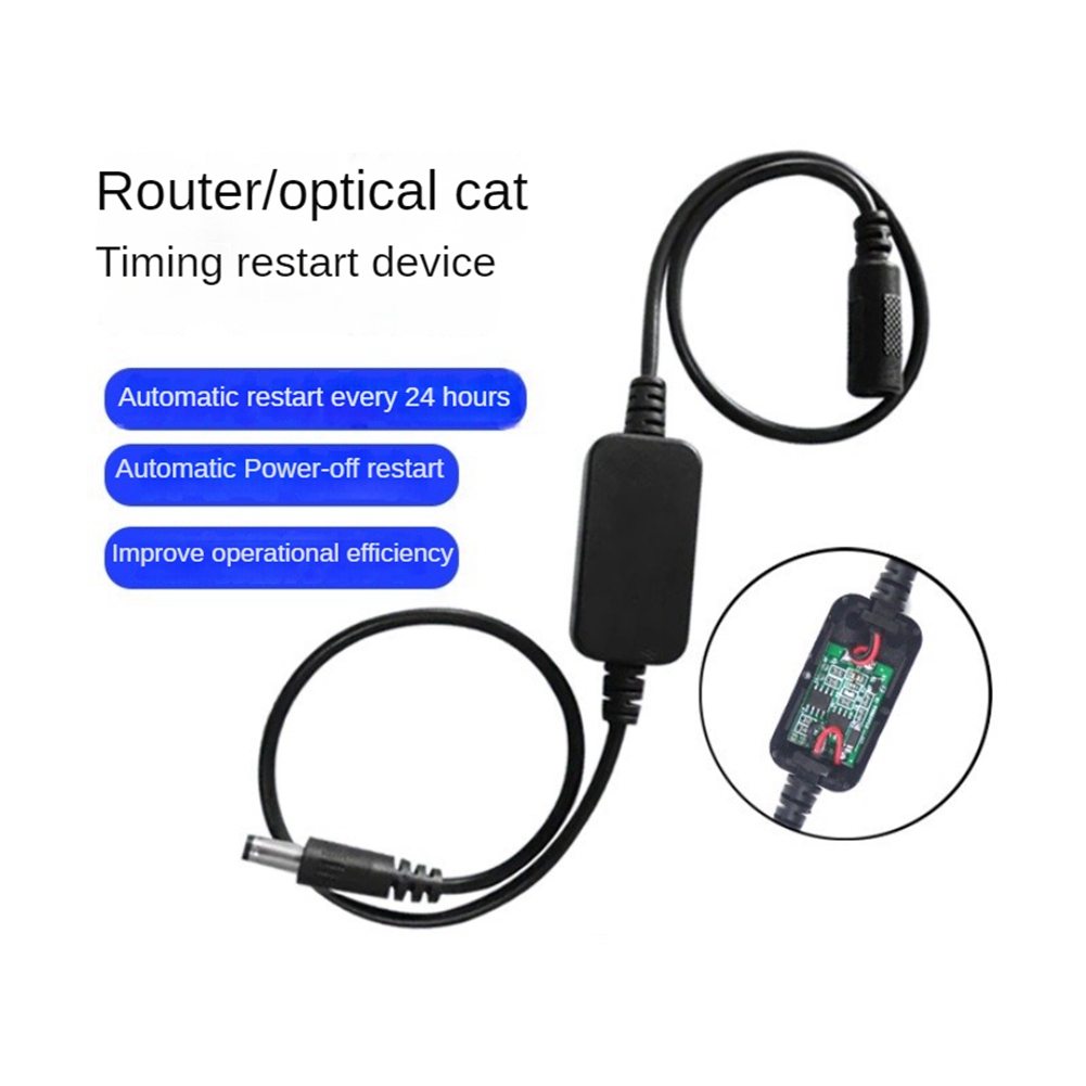 24 Hour Auto Reboot Router Routing Timer Reset Tool DC Power Timing Fiber6720