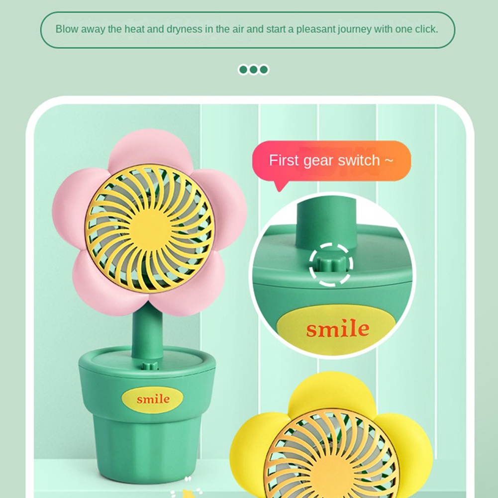 Portable USB Fan Handheld Mini Fan ABS Cute Style for Birthday Gifts Q2L95493 - Foto 3 di 21