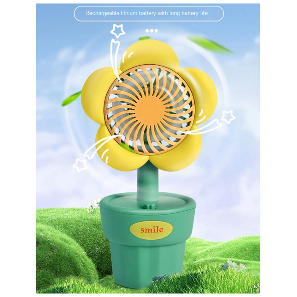 Portable USB Fan Handheld Mini Fan ABS Cute Style for Birthday Gifts Q2L95493 - Foto 8 di 21