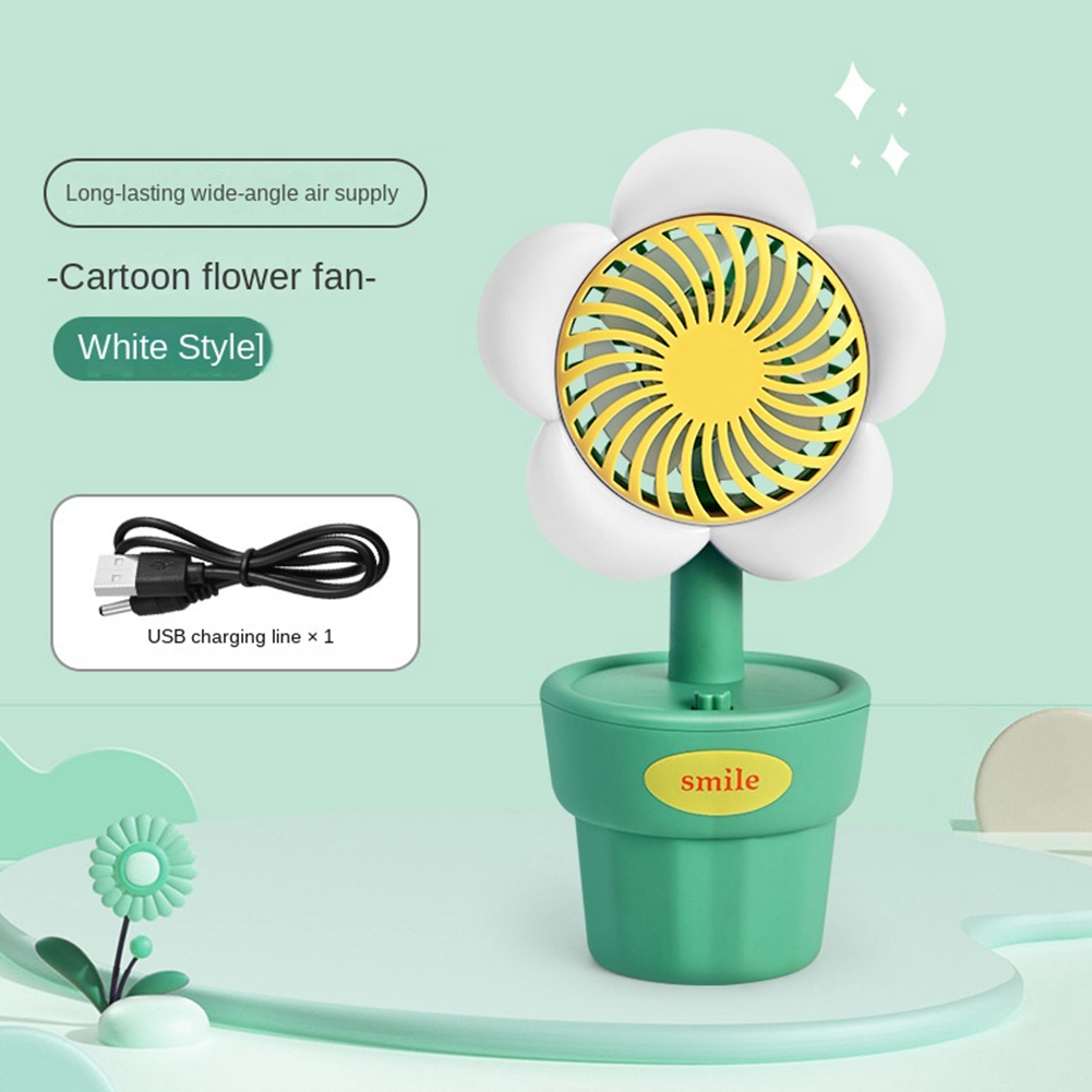 Portable USB Fan Handheld Mini Fan ABS Cute Style for Birthday Gifts Q2L95493 - Foto 5 di 21