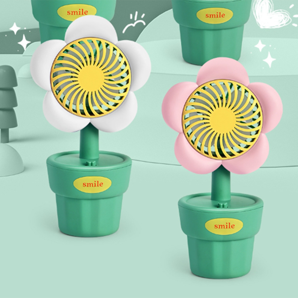 Portable USB Fan Handheld Mini Fan ABS Cute Style for Birthday Gifts Q2L95493 - Foto 15 di 21