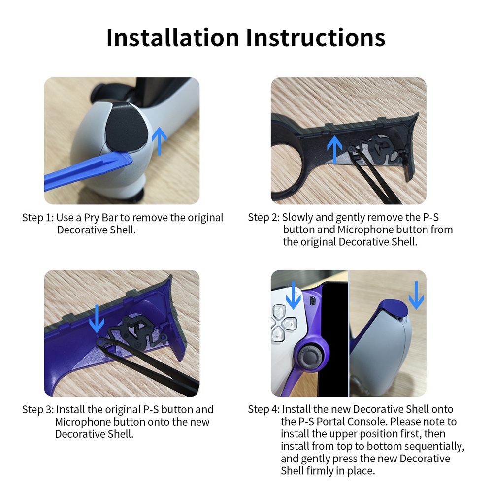 Handheld Case for Portal Handheld Replaceable Decor Strip Protective2955 - Bild 14 von 51