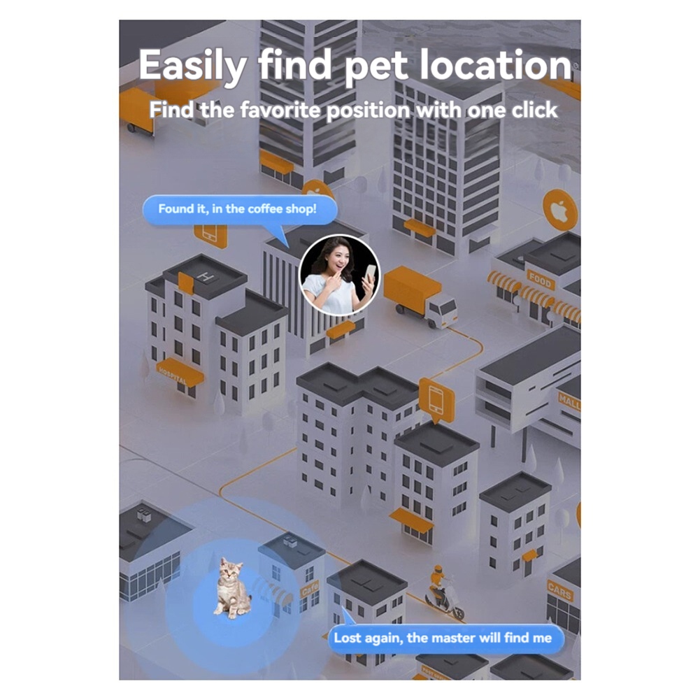 Dog Tracker Pet Tracker-Dog Tracking Collar Waterproof IP65 Works with Any3451 - Foto 19 di 21
