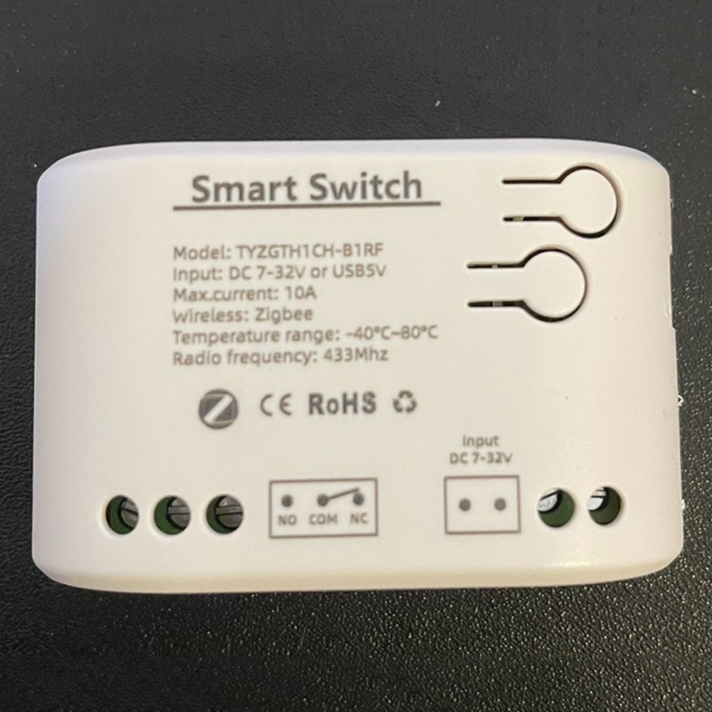 Tuya Smart Zigbee Switch with Temperature Sensor, Passive Dry Contact - Zi2490