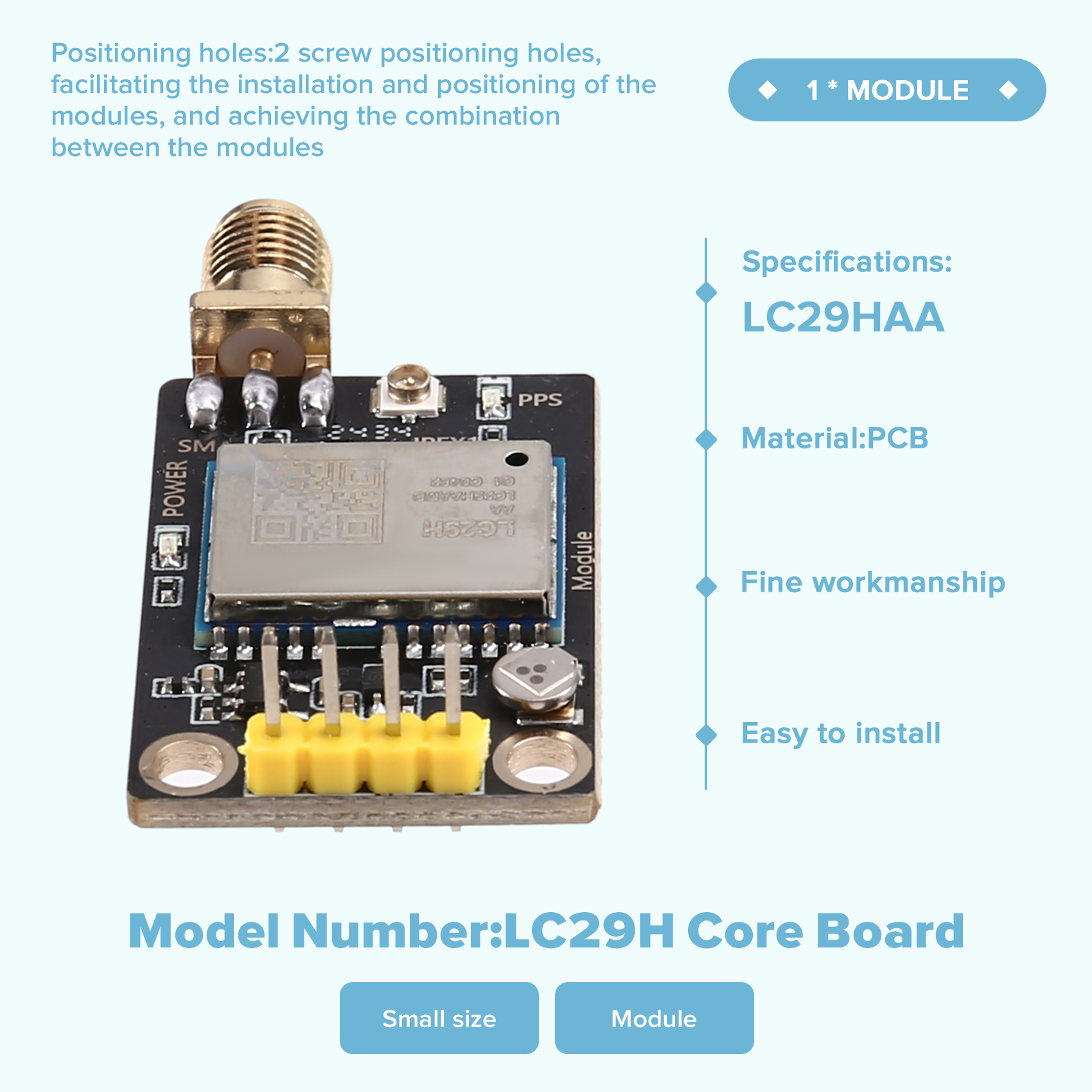RTK-Basisstationsplatine Lc29H Dualband L1 L5 Hochpräzises Position5512 - Produktbild 1