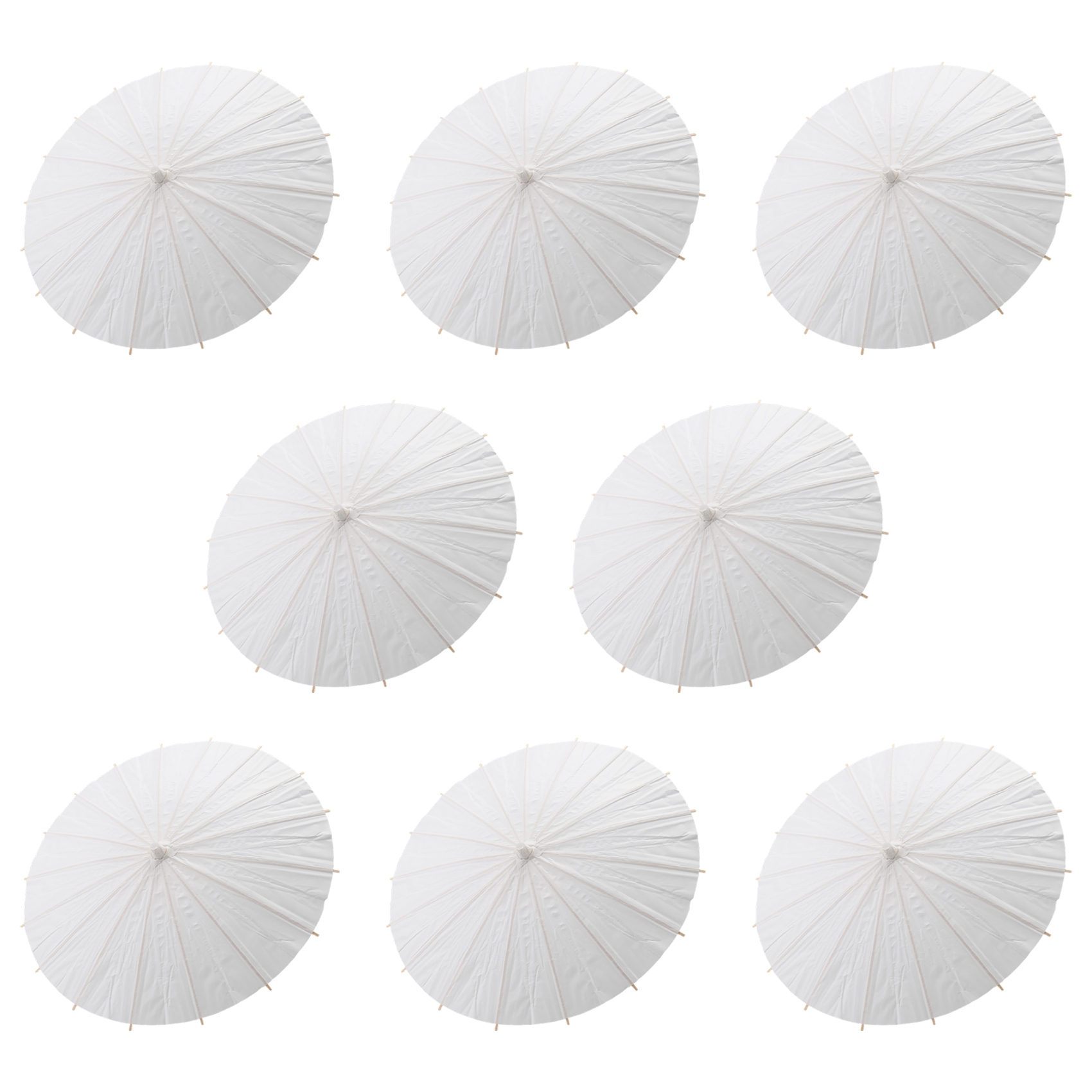8PCS Paper Parasol Wedding Umbrella Party Favor Bamboo Umbrellas for Bridal3097