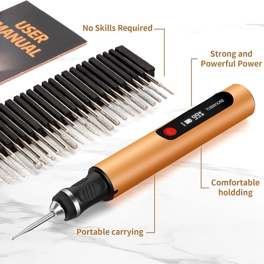 Gravierstift, für Künstler & Heimwerker - Gravieren 50+ Oberflächen - Anfänger6534 - Bild 7 von 13