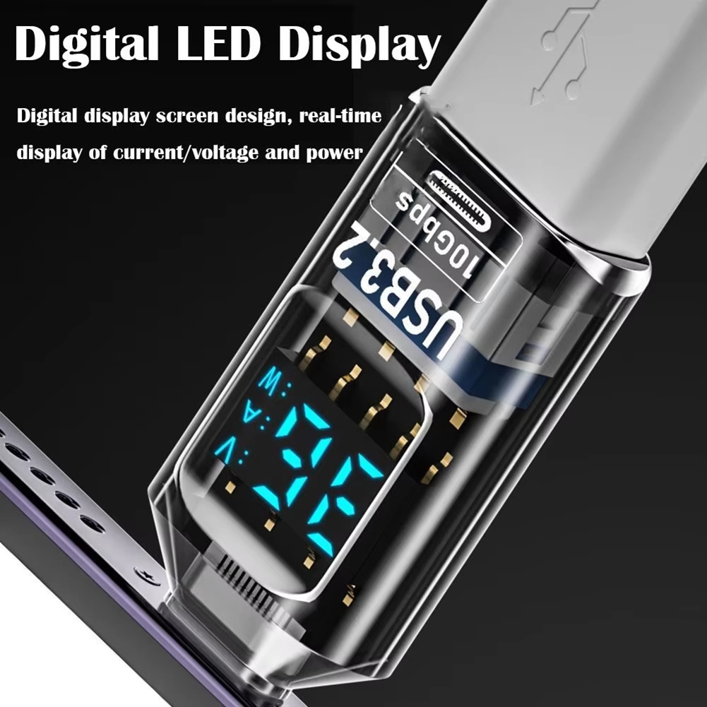 1PC Digital LED Display USB 3.2 Adapter 36-60W 10Gbps Laptop Type-C3978 - Bild 11 von 16