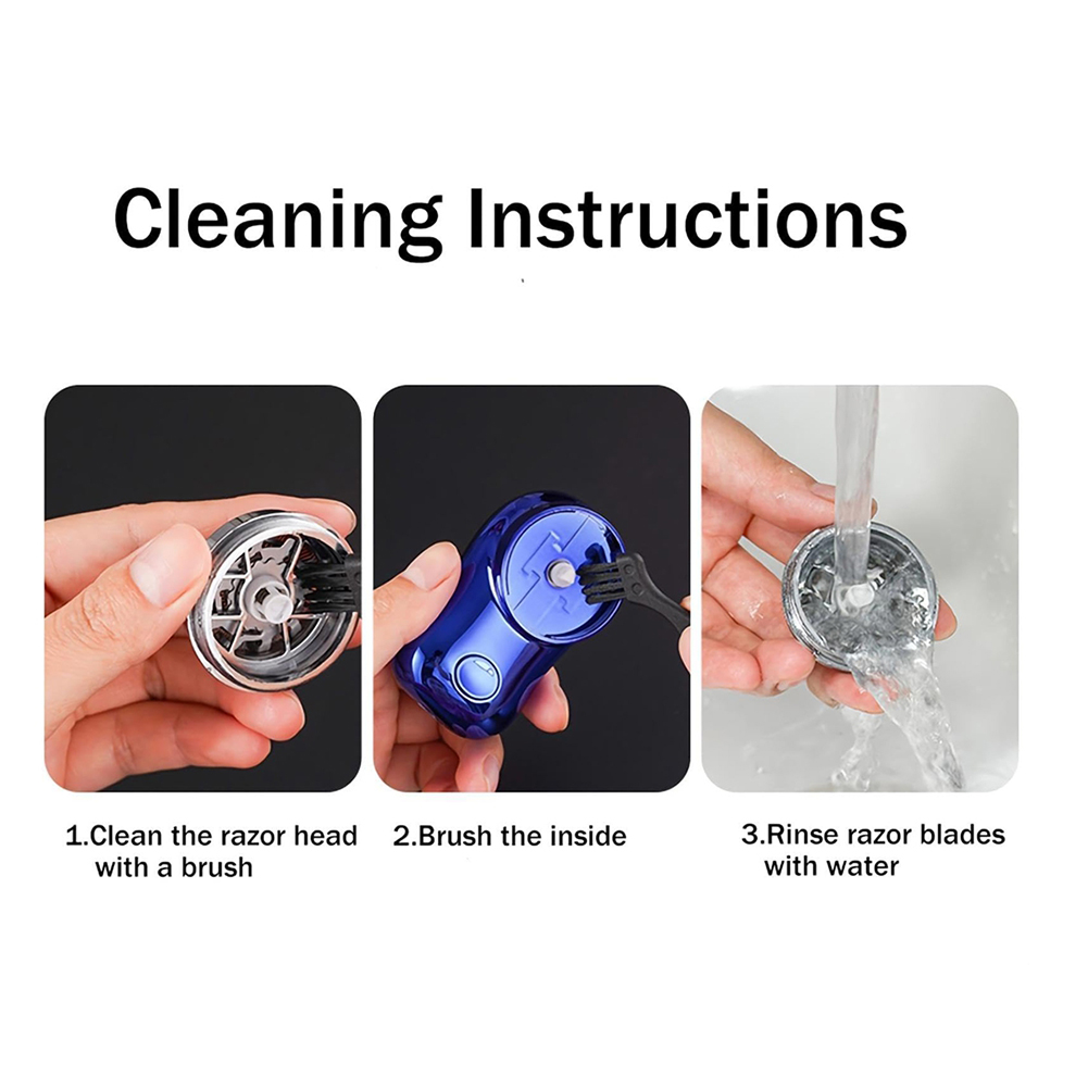 Herren Elektrischer Bartrasierer mit Digital Display, Edelstahl Spiralrasierer7688 - Bild 12 von 17