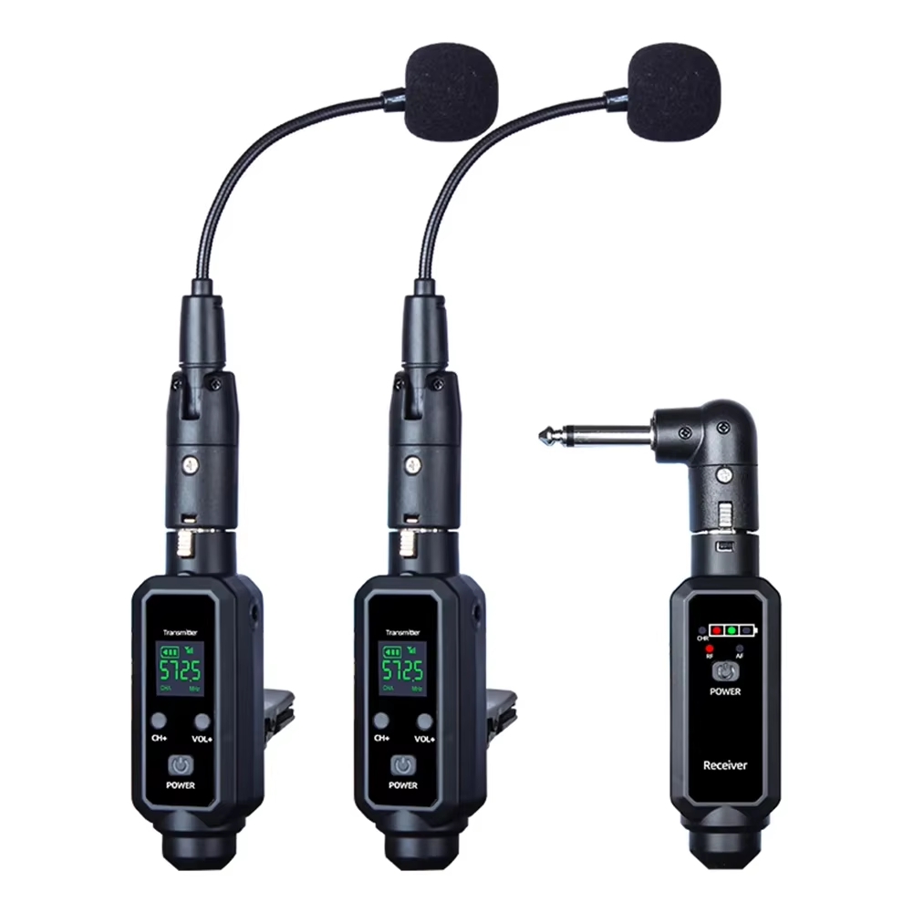 Sistema Microfonico Sassofono Wireless UHF Strumenti Clip-on Professional7819 - Foto 2 di 15