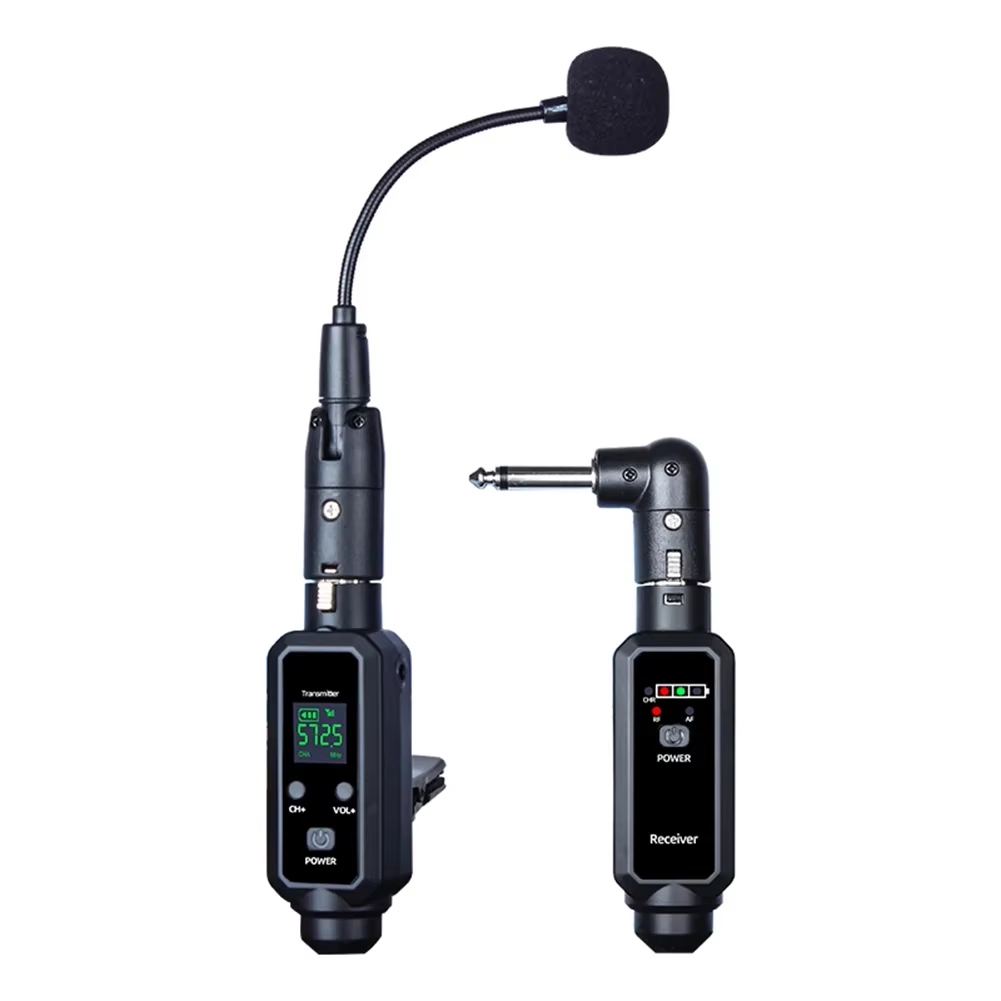 Sistema Microfonico Sassofono Wireless UHF Strumenti Clip-on Professional7819 - Foto 9 di 15