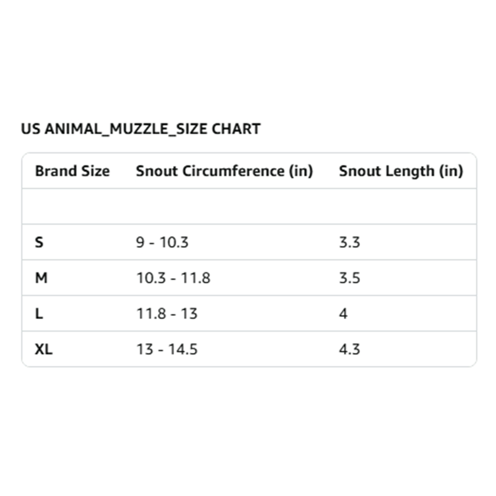 Dog Muzzle, Basket Muzzle for Biting, Chewing and Scavenging, Humane Cage3001