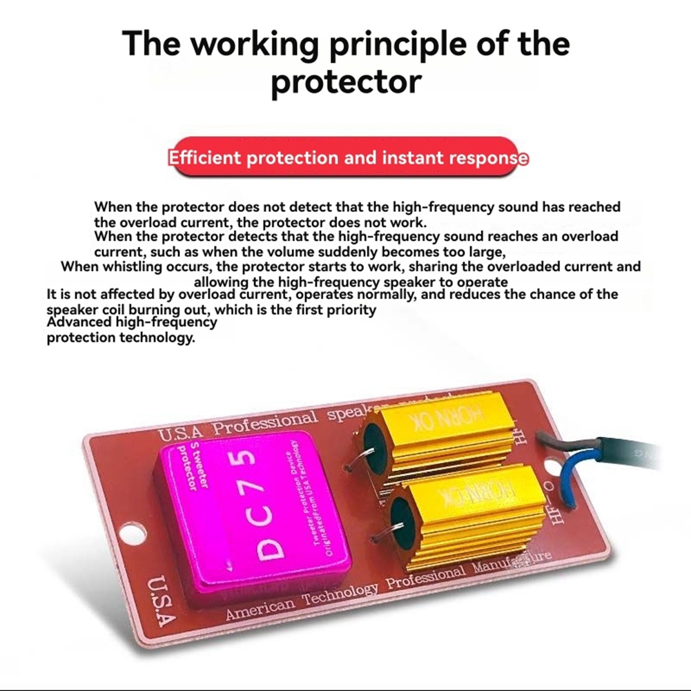 High Frequency Speaker Protection Board Professional Anti-Burn Bass6711