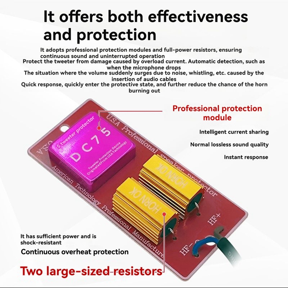 High Frequency Speaker Protection Board Professional Anti-Burn Bass6711
