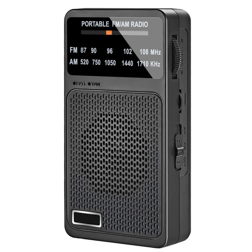 Radio AM FM Portátil, Radio de Bolsillo con Altavoz y Conector para Auriculares, Mini9389 - Imagen 2 de 17