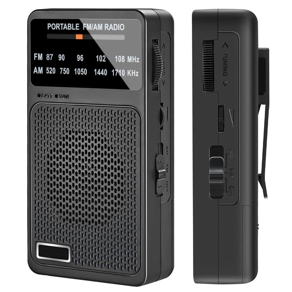 Radio AM FM Portátil, Radio de Bolsillo con Altavoz y Conector para Auriculares, Mini9389 - Imagen 7 de 17