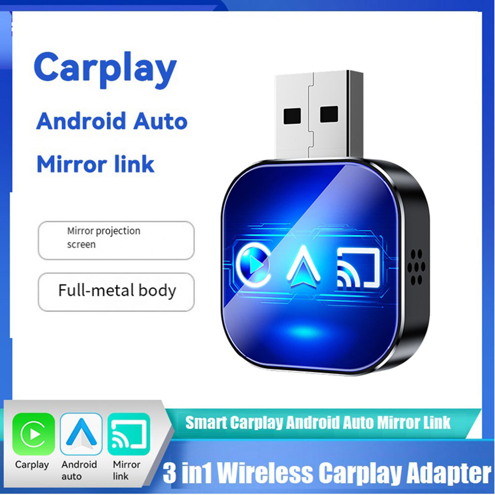Adattatore Dongle USB Wireless Carplay Mirror Link Carplay Android Auto2941 - Foto 8 di 15