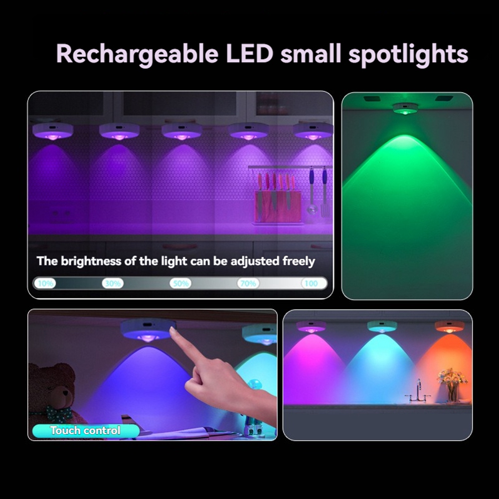 Luces de disco LED RGB regulables debajo del gabinete iluminación con control remoto inalámbrico7633 - Imagen 15 de 21