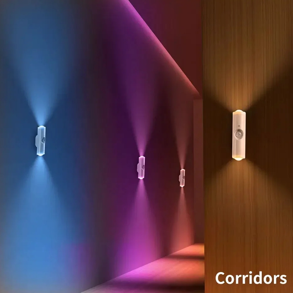 2 Stück LED Schrankleuchten mit Bewegungsmelder Wiederaufladbare Ambiente Wand Lampe6446 - Bild 3 von 21