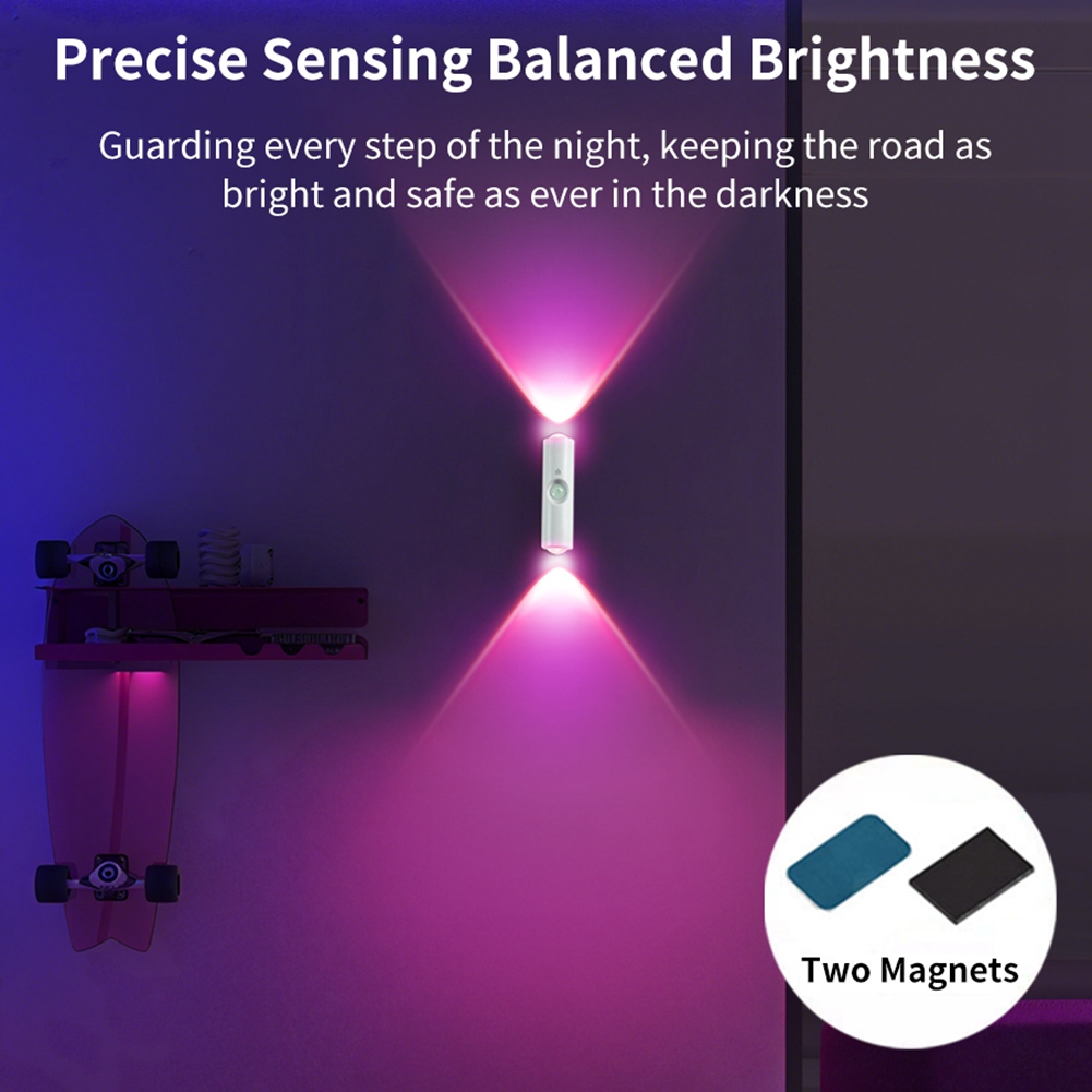 2 Stück LED Schrankleuchten mit Bewegungsmelder Wiederaufladbare Ambiente Wand Lampe6446 - Bild 16 von 21