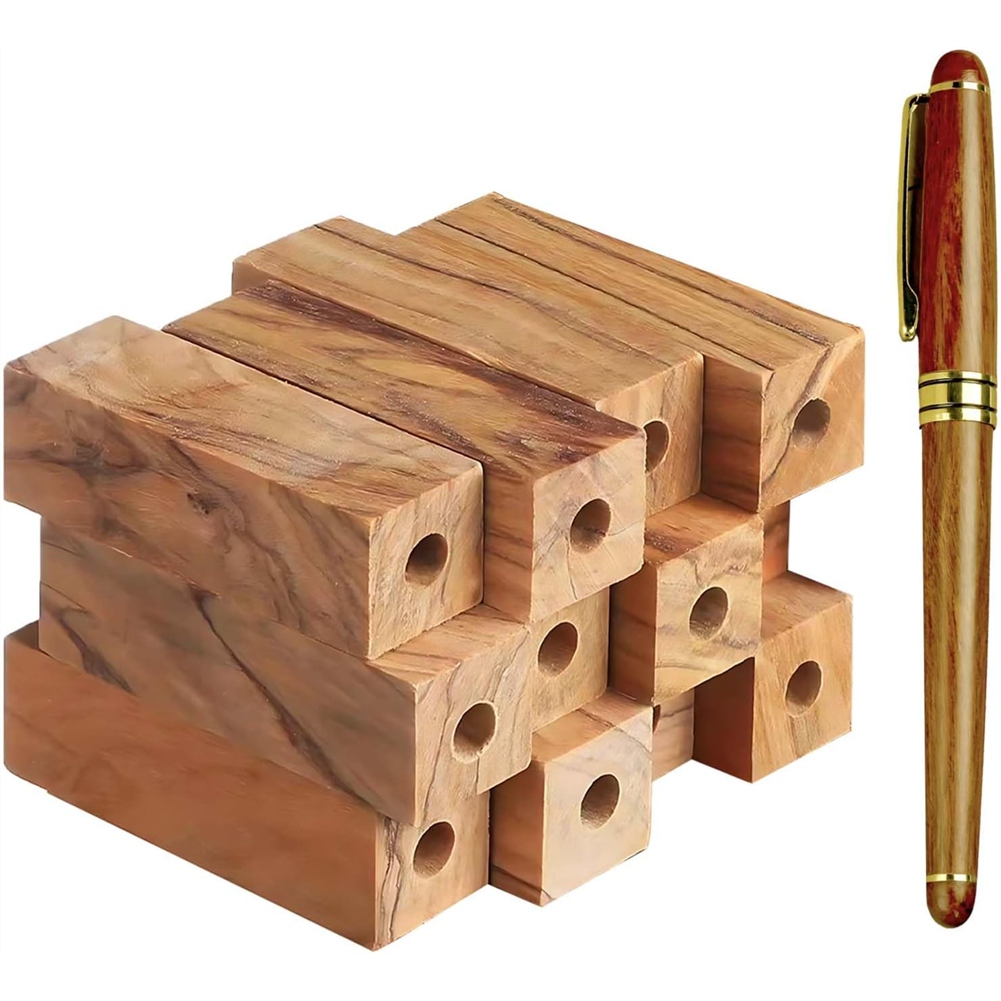 Kit para Hacer Bolígrafos de 12 Piezas, con Piezas de Madera Pretaladradas 9717