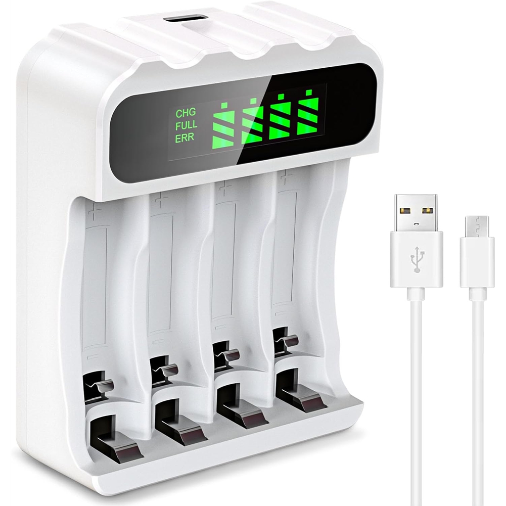 Cargador Rápido de Baterías AA AAA Cargador Inteligente de 44 Ranuras 1.2V 3227